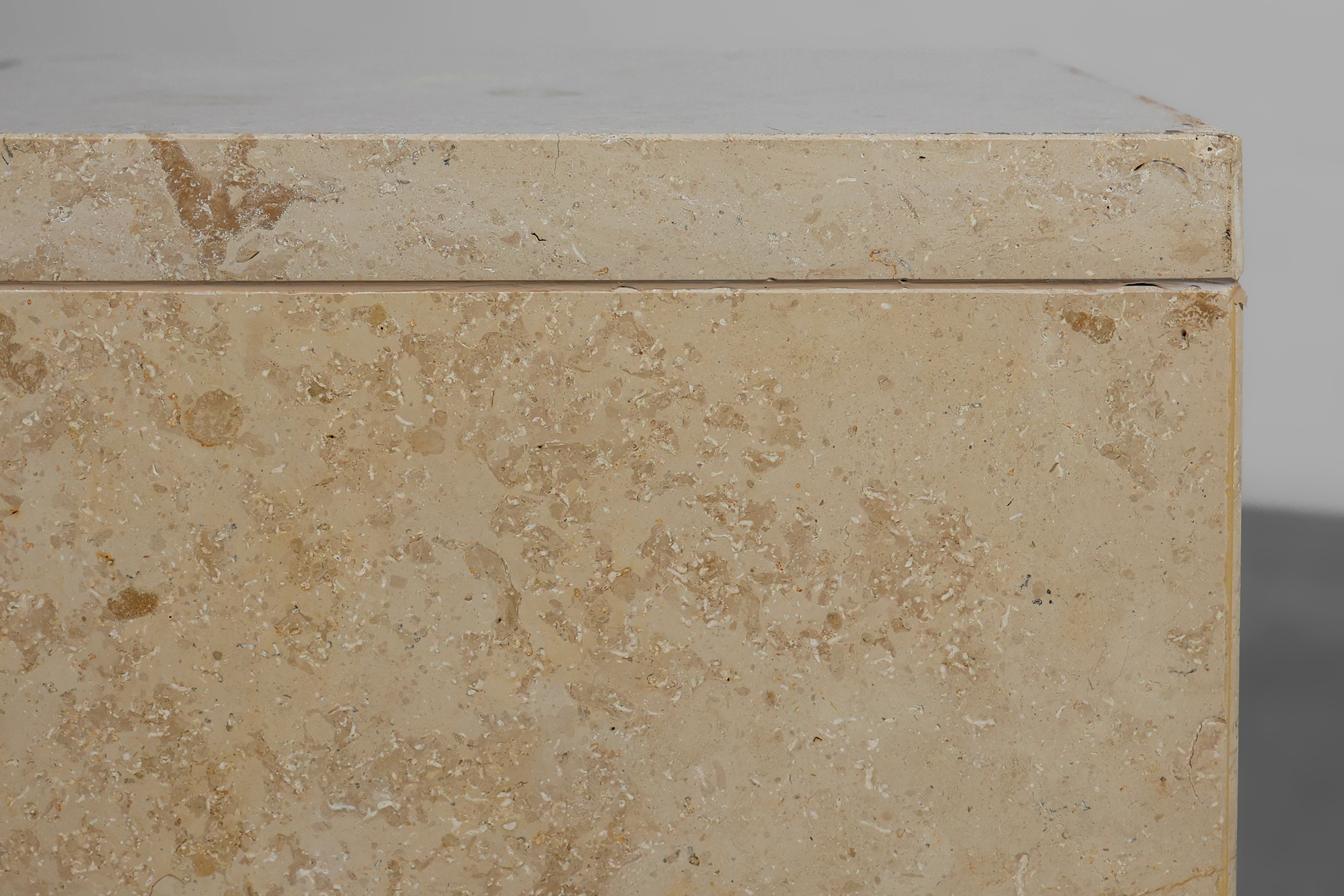 Mid-Century Italian Travertine Console, 1980sthumbnail